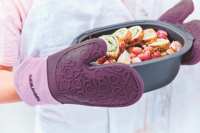 Tupperware Silikon Handschuh Praktischer Handschuh, mit dem heiße Behälter angefasst werden können