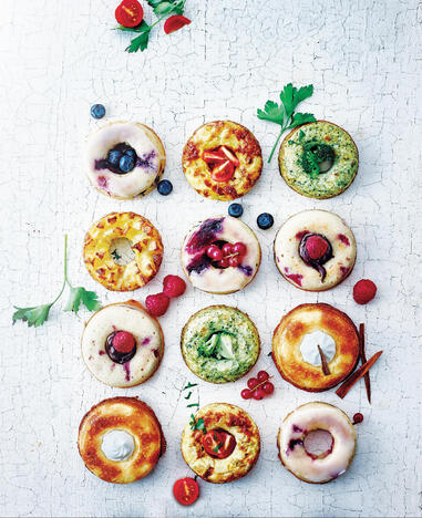 Tupperware Silikon-Hoops-Form süße und herzhafte Donuts