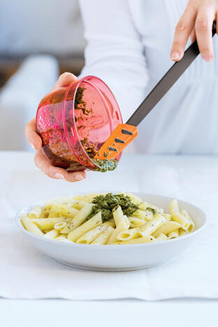 Tupperware Spatola fine in silicone Teigschaber für kleine Gefäße