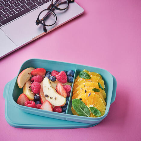 Tupperware Snacky con scompartimenti 