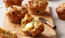Muffins de tomates séchées et oignons