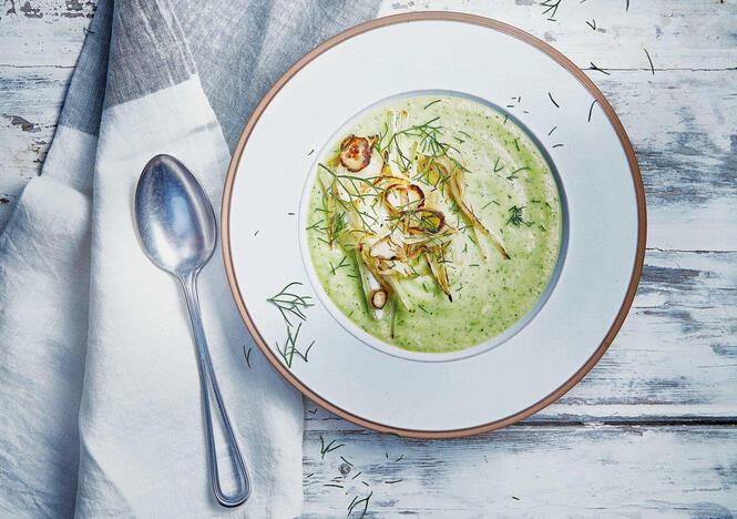 Tupperware Crème de fenouil et courgette 