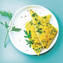 Frittata alle erbe e cipolle di primavera
