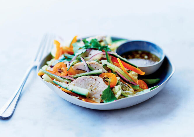 Tupperware Salade thaïe aux agrumes 