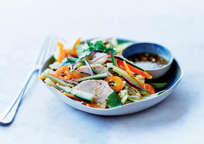 Tupperware Thailändischer Salat an Zitrussauce 