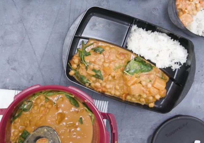 Tupperware Curry di ceci e zucca Chickpea Pumpkin Curry