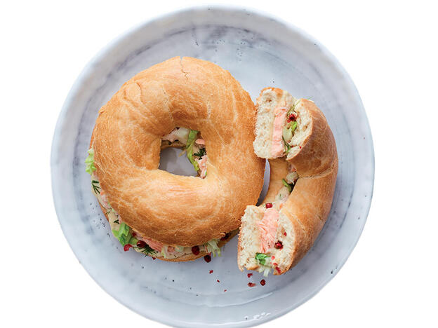 Tupperware Bagel al salmone e rafano 