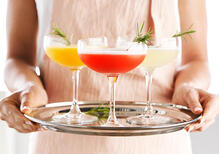 Cocktail glacé au Champagne