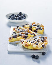 Galette sucrée aux myrtilles