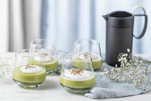 Cappuccino de petits pois