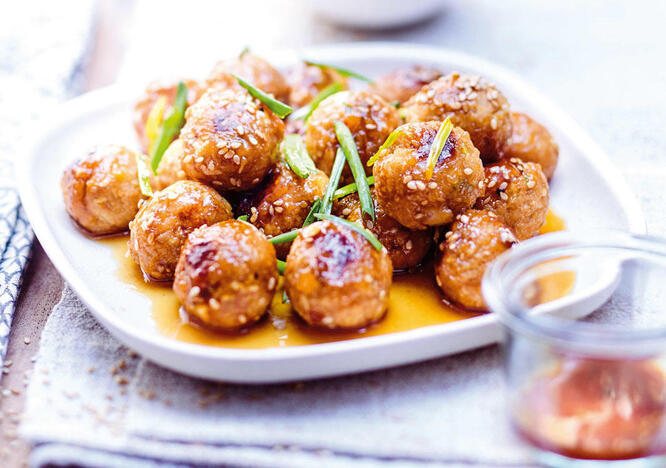 Tupperware Tempeh-Bällchen Teriyaki 