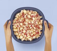 Popcorns au chocolat blanc et framboises