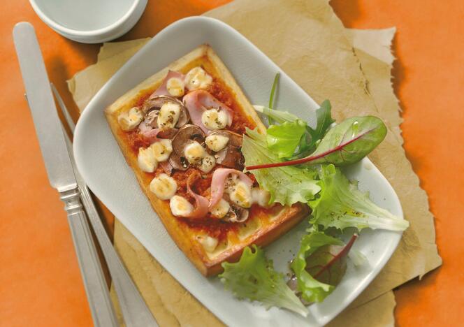 Tupperware Gaufre pizza 