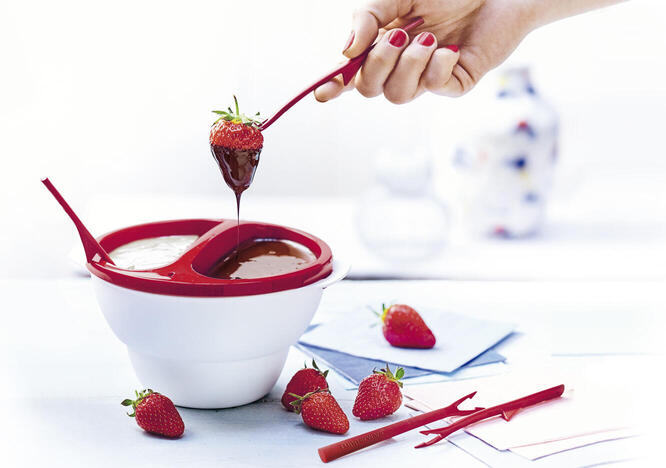Tupperware Fondue aux deux chocolats 